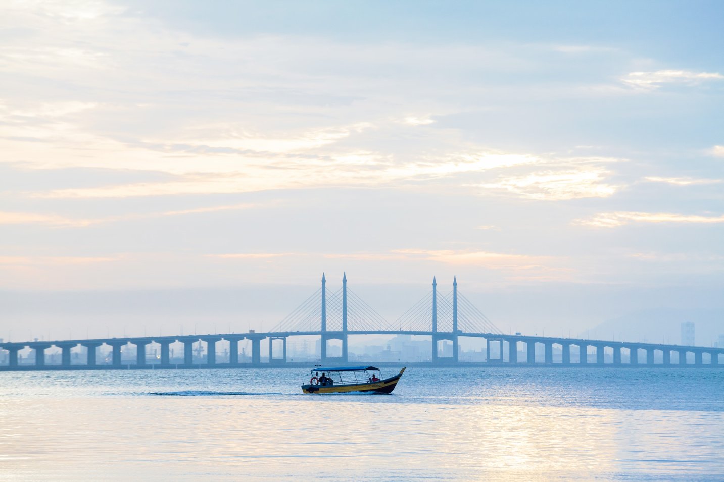 Penang Bridge view of George Town Penang