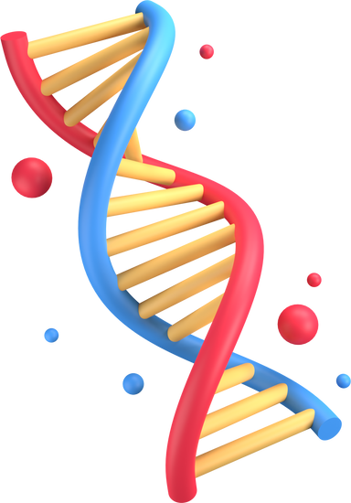 Dna strand 3D illustration